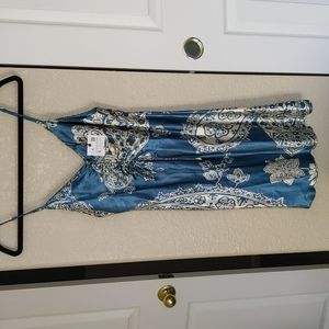 Zara Paisley Satin Mini Dress NWT Small